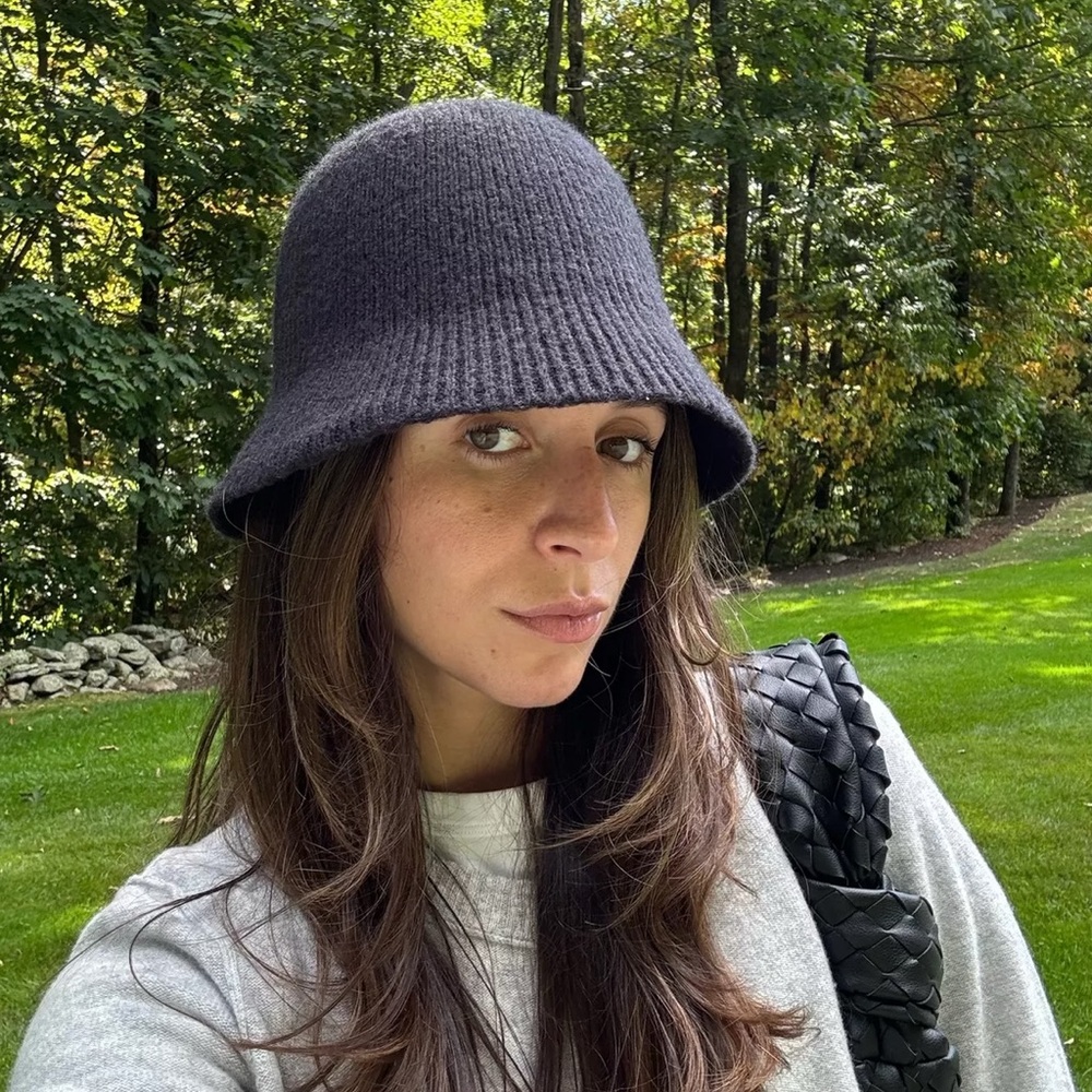 Madewell fuzzy knit bucket hat
